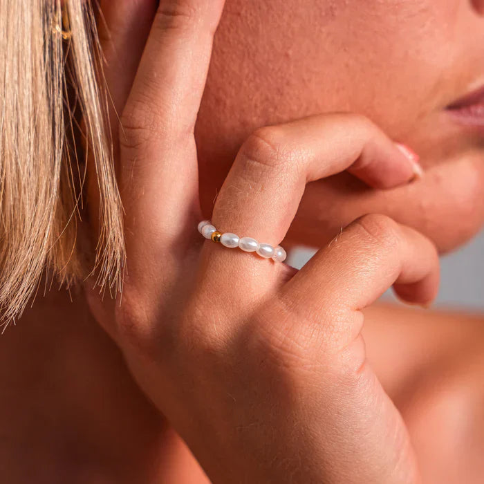 Žiedas su perlais Maui