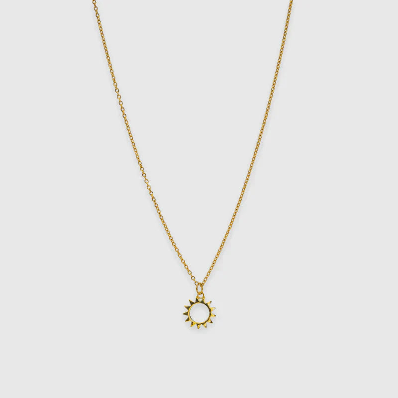 Kaklo vėrinys su saulės pakabuku